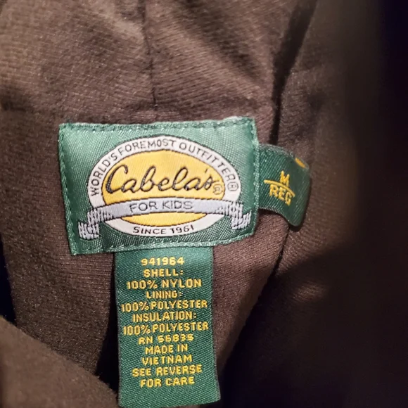 Cabela's for Kids Camo Insulated Pants W Suspenders